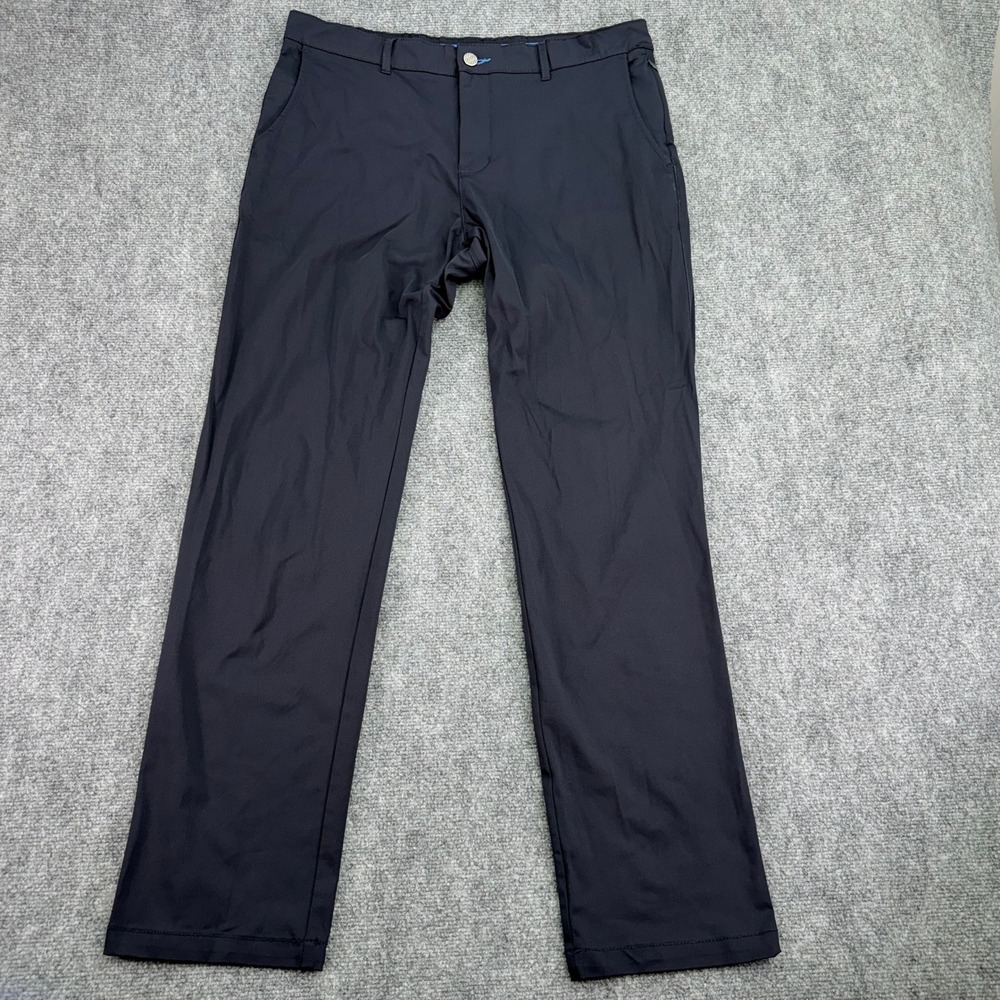 Twillory Pants Men 36x34 (Fit 36x31.5) Navy Trim Fit Technical Fabric Stretch